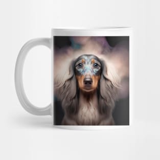 Fractal Design of A Long Haired Dachshund Mug